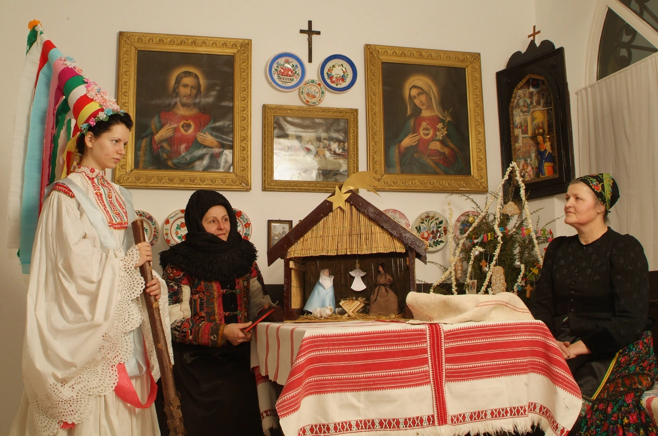 Karácsonyi hagyomány a matyóknál. Fotó: Kútvölgyi Mihály, Hermuz