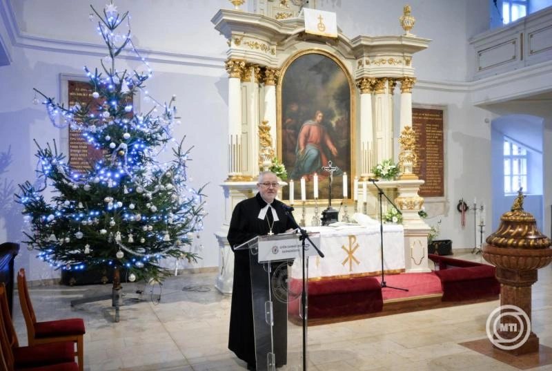 Szemerei János evangélikus elnök-püspök. Fotó: MTI