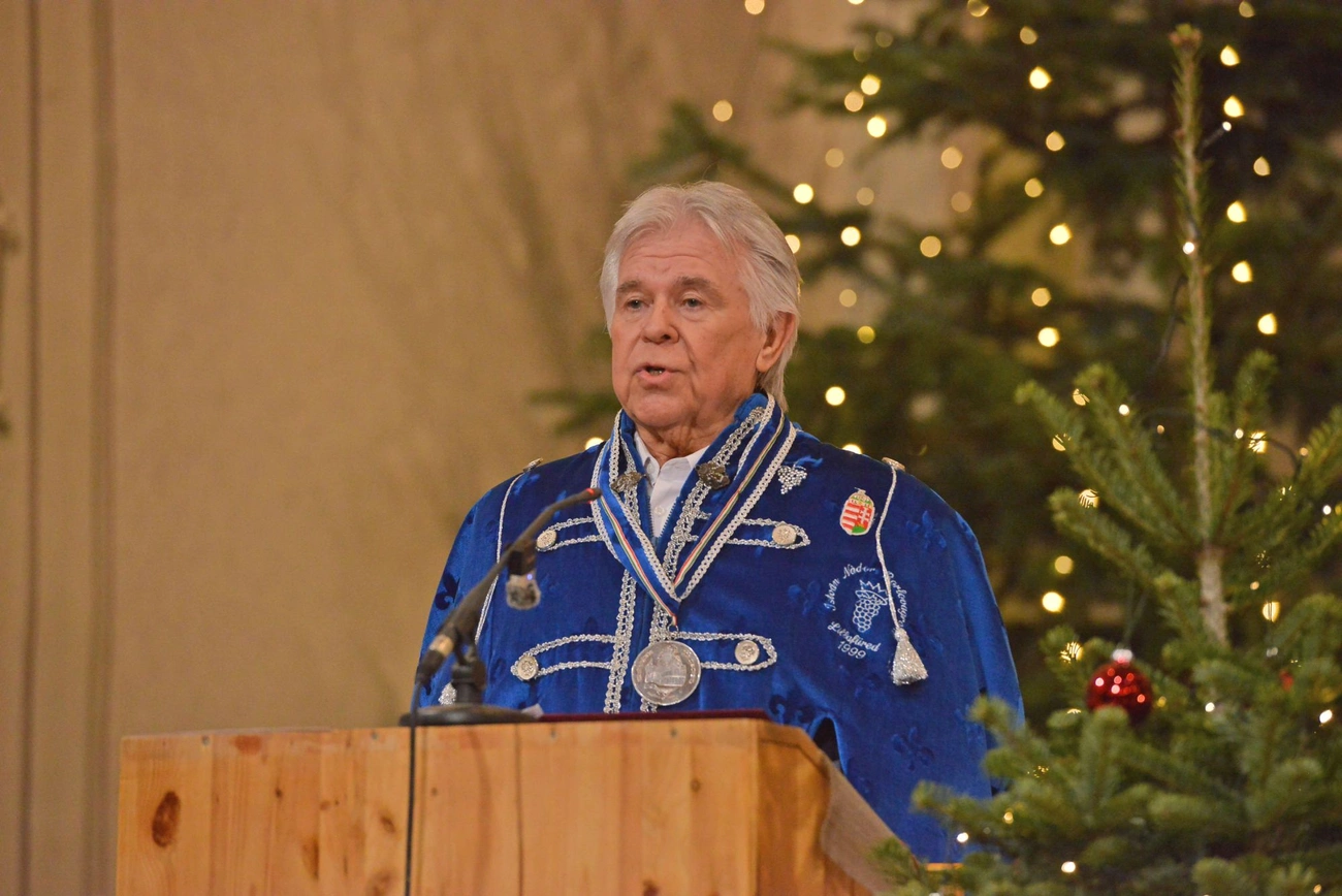 Czupper András, az István Nádor Borlovagrend vezetője. Fotó: Osztie Tibor