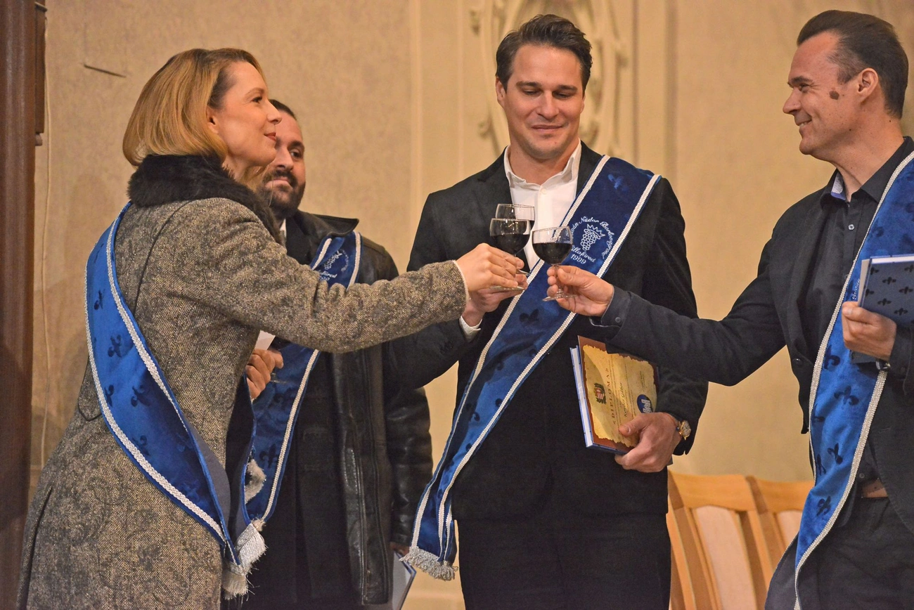 Borszentelés és borlovag avatás a Minorita templomban. Fotó: Osztie Tibor