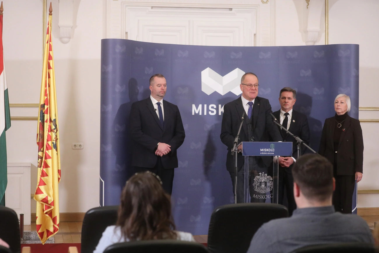 Navracsics Tibor közigazgatási és területfejlesztési miniszter Miskolcon. Fotó: Juhász Ákos