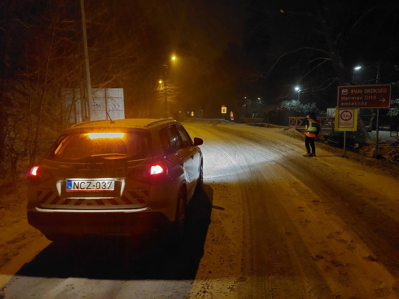 Baleset Lillafüreden. Fotó: Bükkszentkereszti Polgárőr Egyesület