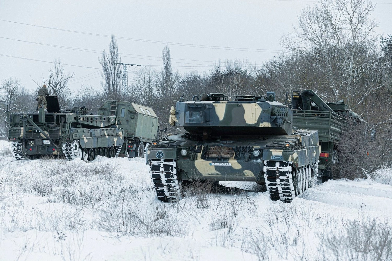 Leopard 2 A4 harckocsi. Forrás: Facebook/Szalay-Bobrovniczky Kristóf