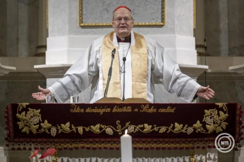 Erdő Péter bíboros az Ökumenikus imahéten, 2026. Fotó: MTI