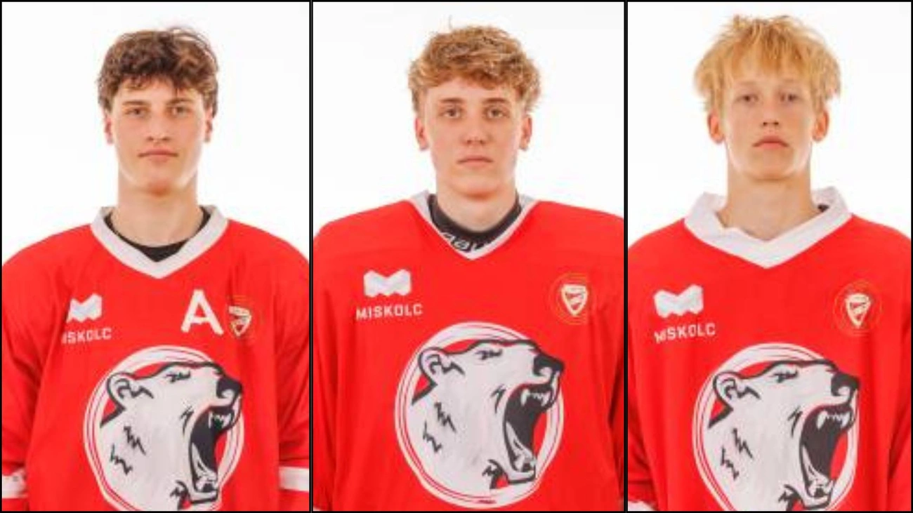 Györe Balázs Géza és Kőrösi Kende és Kuti Tamás (balról jobbra) diósgyőri akadémisták is játszanak a tornán. Fotó: magánarchívum