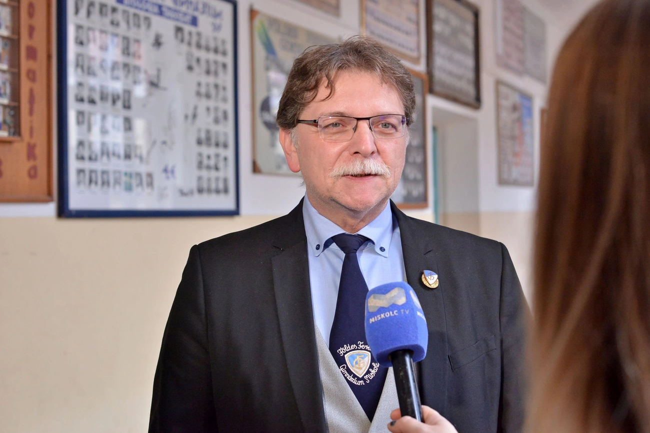 Fazekas Róbert, a Földes igazgatója a Dürer Versenyen. Fotó: Osztie Tibor