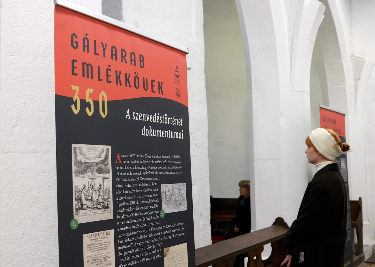 Gályarab vándorkiállítás az Avasi református templomban. Fotó: Mocsári László