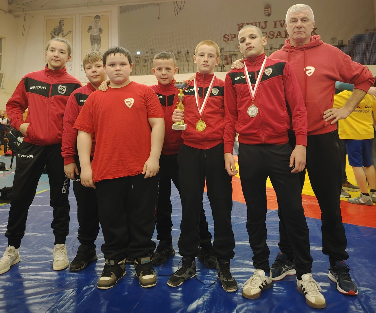 A DVTK-Miskolci Sportiskola birkózói. Fotó: magánarchívum