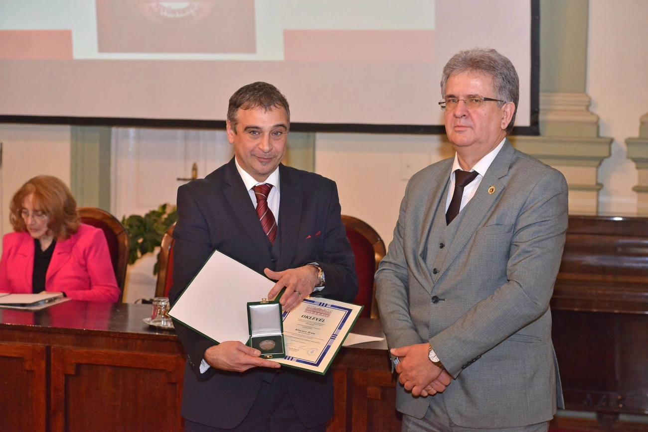 Kincses Áron KSH elnök kitüntetése. Fotó: Osztie Tibor