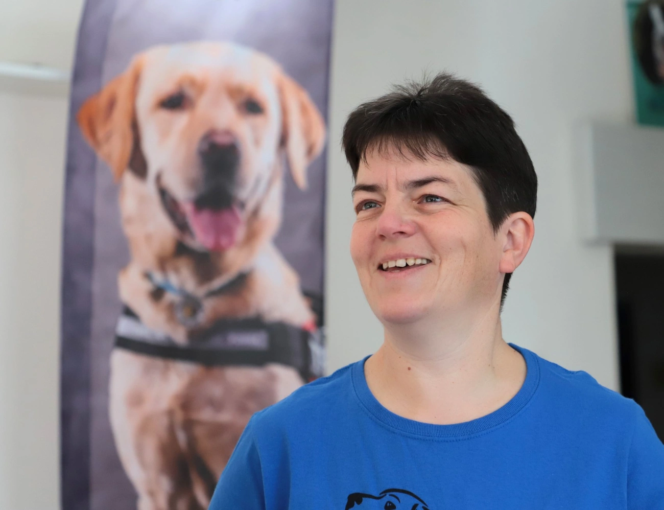 Komondi Piroska, a Baráthegyi Vakvezető Kutya Iskola szakmai vezetője. Fotó: Mocsári László