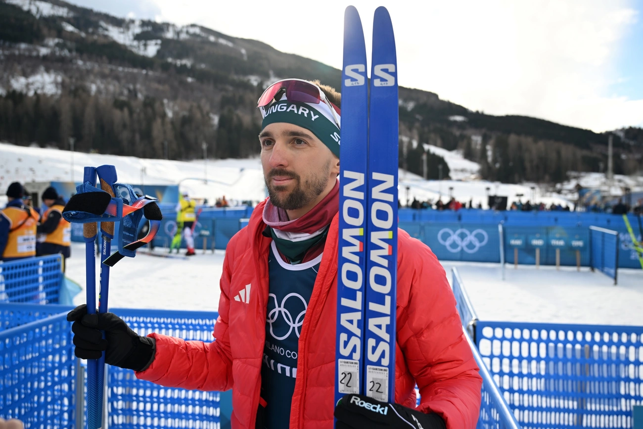 Büki Ádám élete első téli olimpiáján szerepelt. Fotó: MOB 