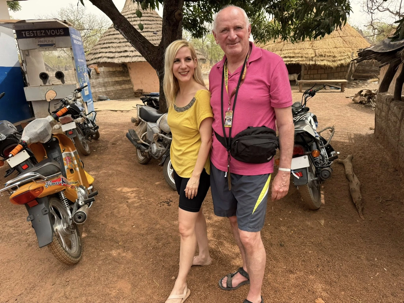 Dr. Mészáros Eszter és édesapja Mészáros Pál Bamako