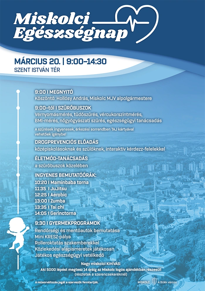 Miskolci Egészségnap plakát. Forrás: VH
