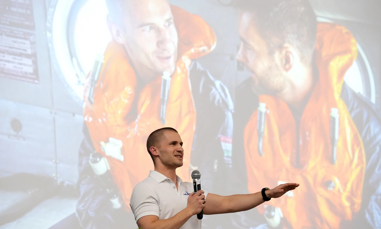 Cserényi Gyula a Miskolci Egyetemen. Fotó: Végh Csaba