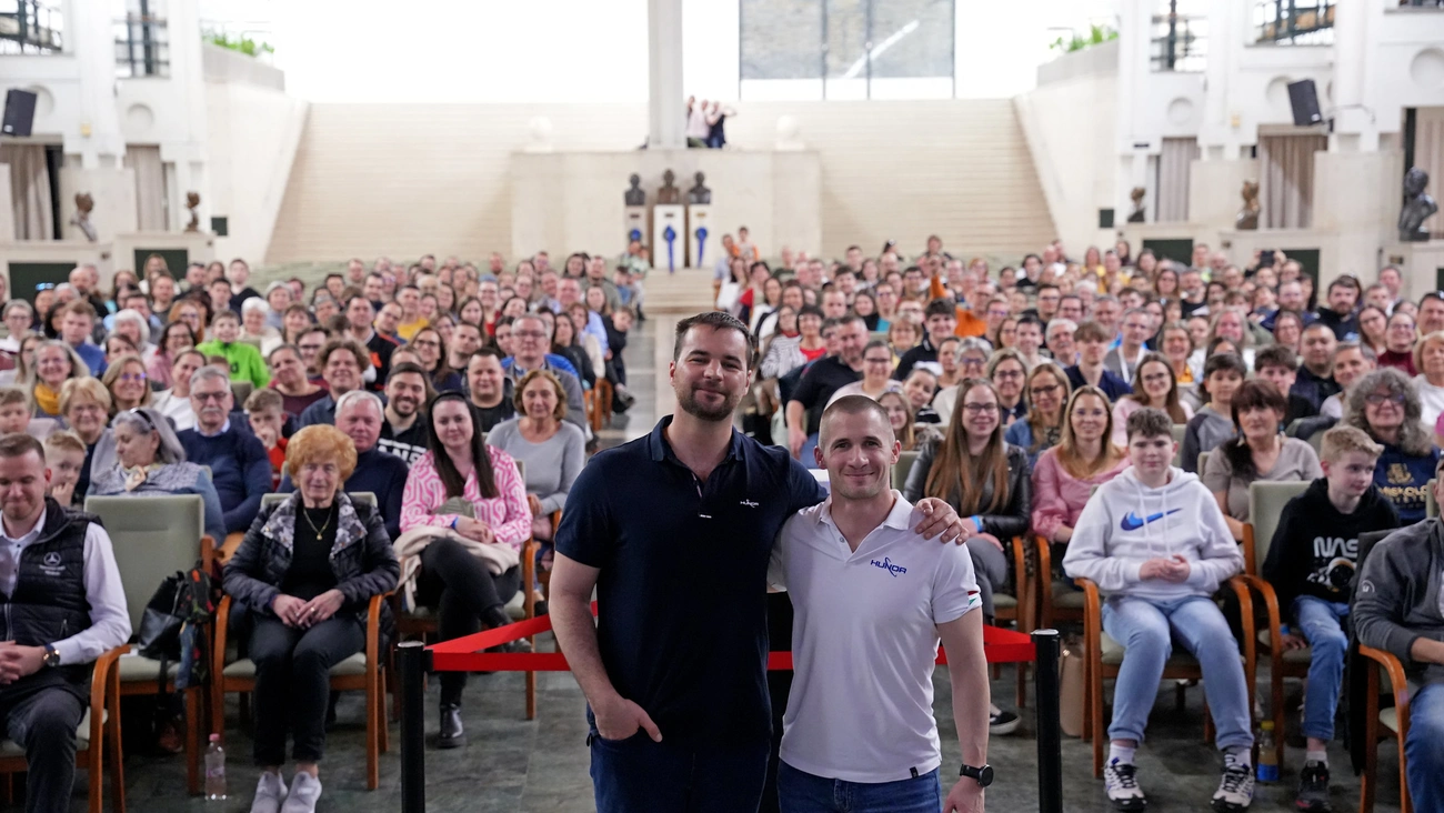 Kapu Tibor és Cserényi Gyula a Miskolci Egyetemen. Fotó Végh Csaba