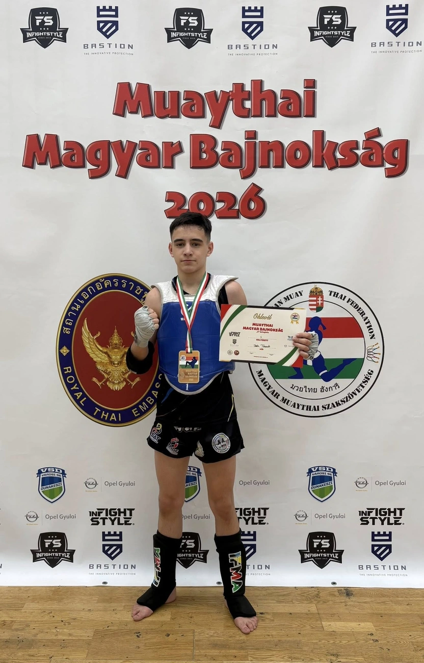 Az aranyérmes Iván Tamás. Fotó: magánarchívum 