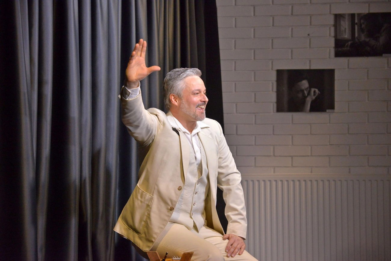 Lajos András önálló estjén a TTH-ban. Fotó: Osztie Tibor