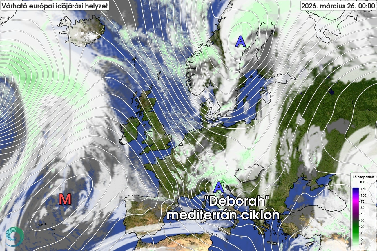 Deborah-ciklon. Fotó: HungaroMet Facebook