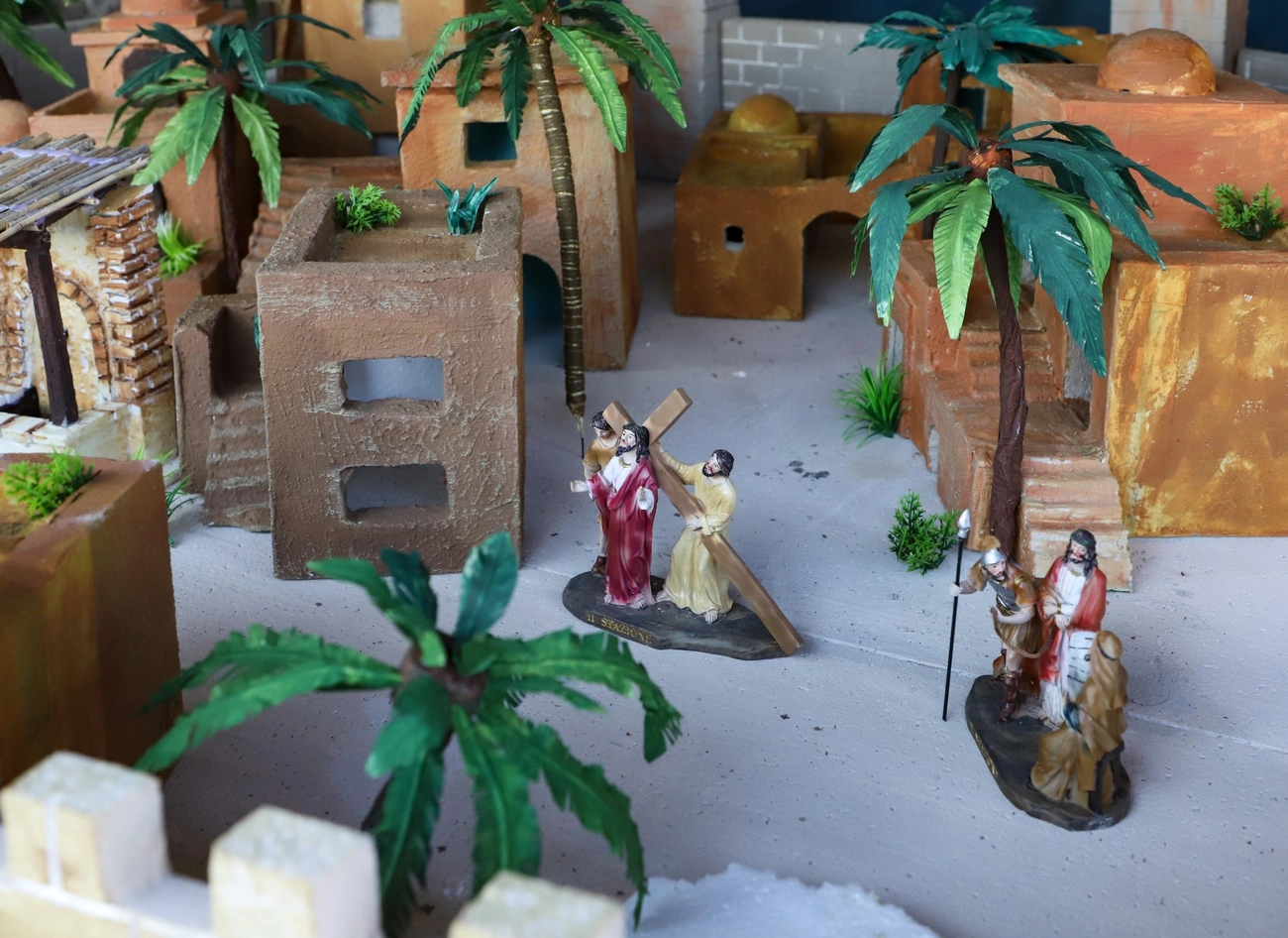 Passió makett a diósgyőri plébánián. Fotó: Mocsári László