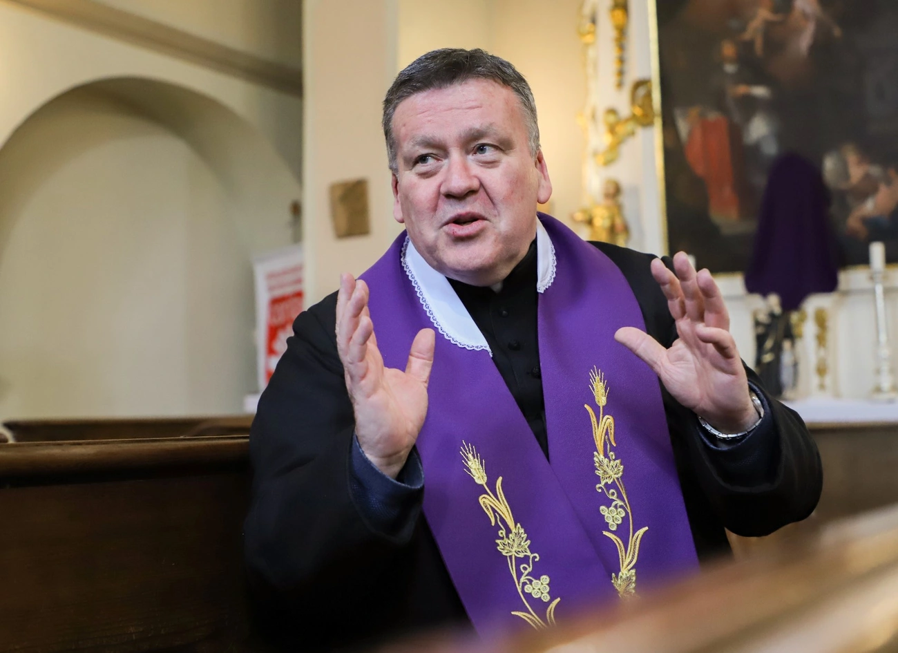 Szabó József atya, nagyhét. Fotó: Mocsári László