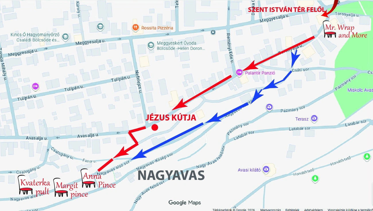 Avasi Kvaterka térkép