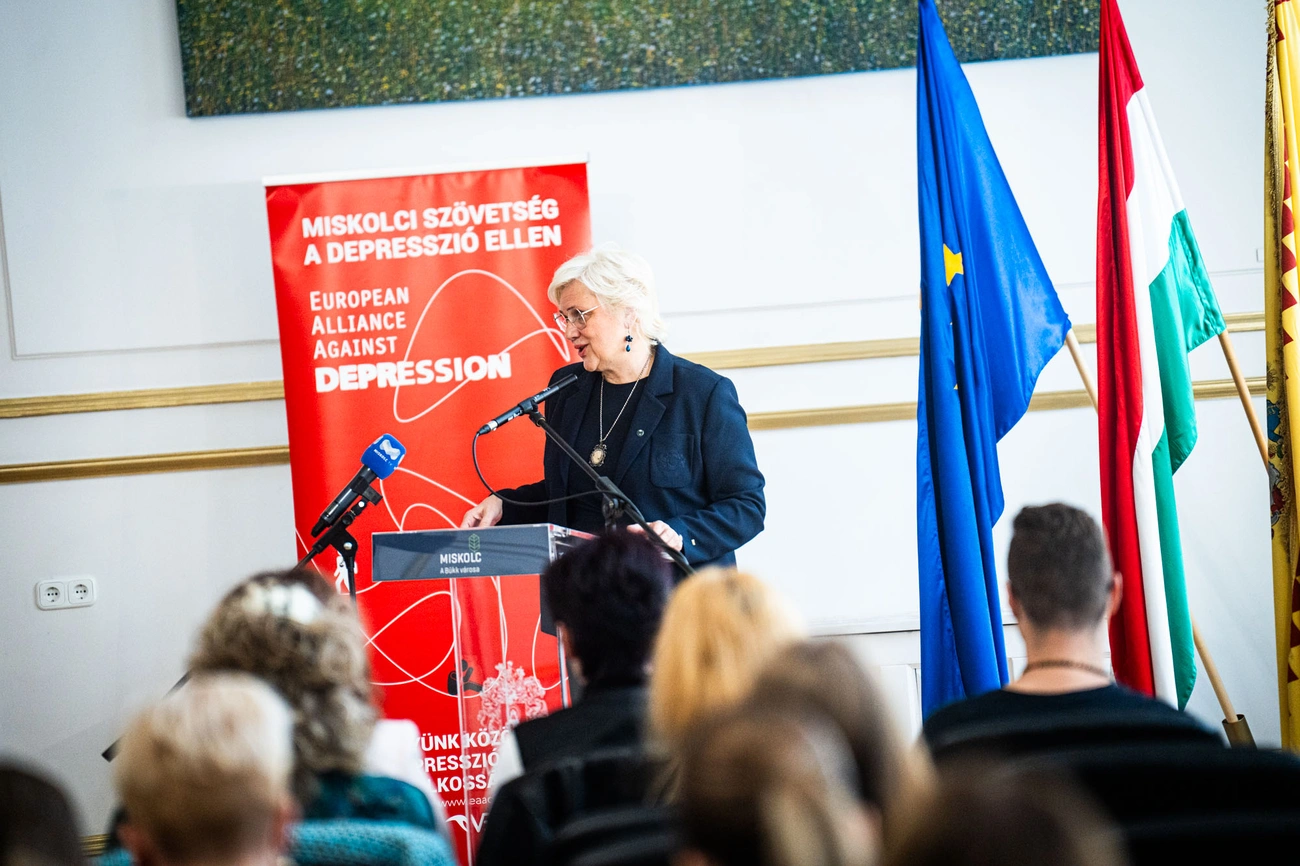 Matiscsák Éva a Mentális Egészség Konferencián. Fotó: Horváth Csongor