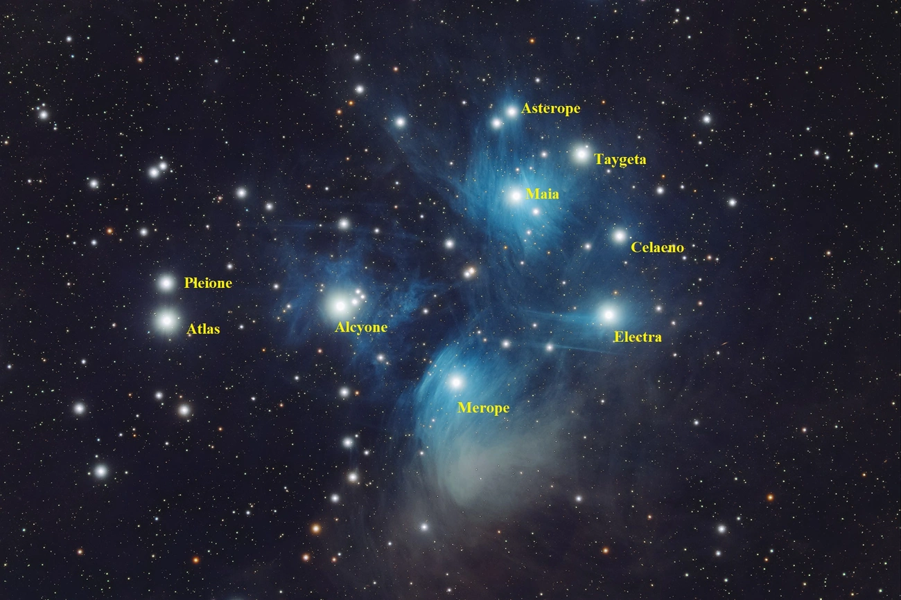 Fiastyúk csillagai. Fotó: Vega Csillagászati Egyesület