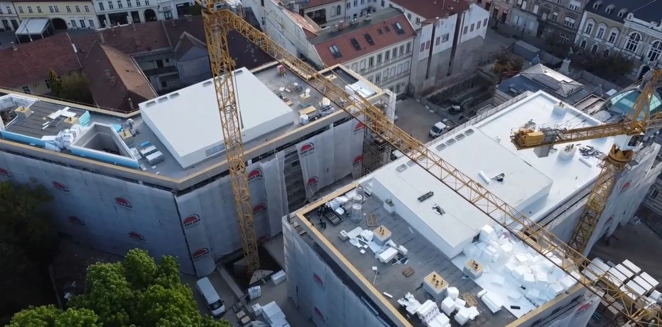 Avalon társasház drónfelvétel