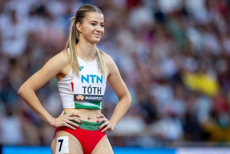 Tóth Anna váltófutó. Fotó: magánarchívum