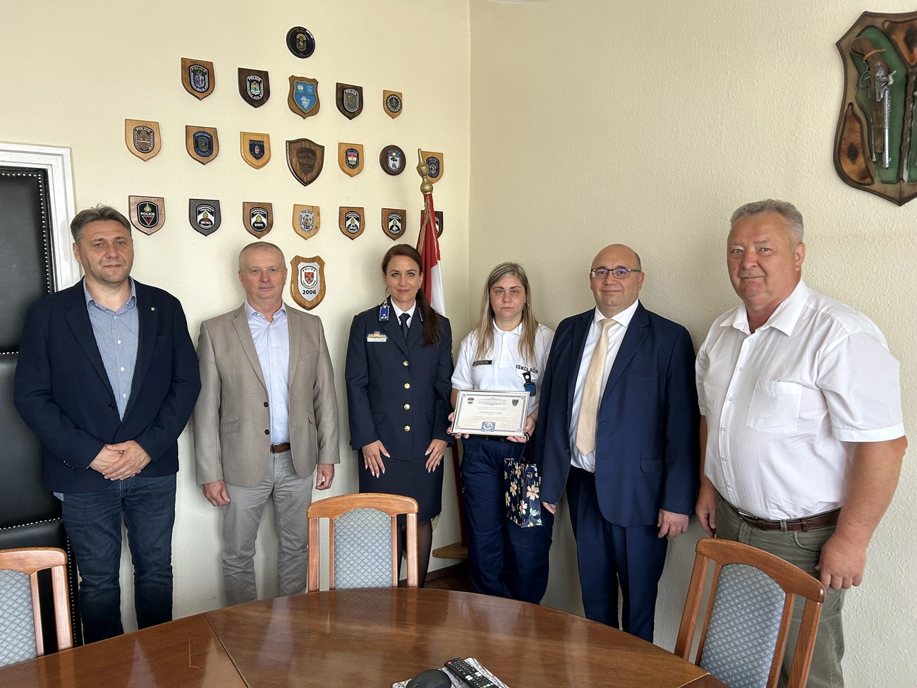 A hónap iskolaőre. Fotó: Borsod-Abaúj-Zemplén vármegyei rendőrség