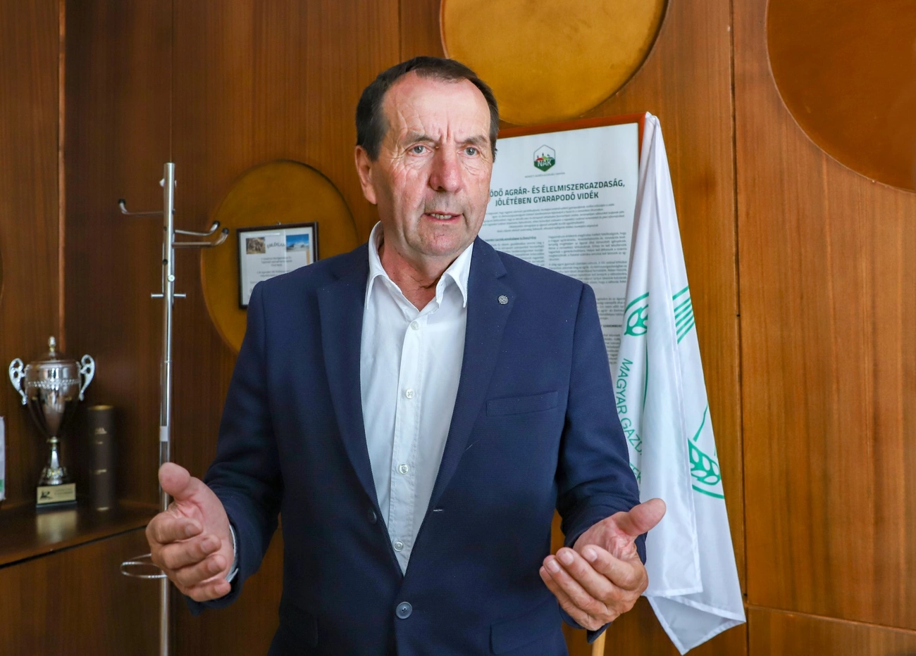 Taskó József, a NAK vármegyei elnöke és a MAGOSZ alelnöke