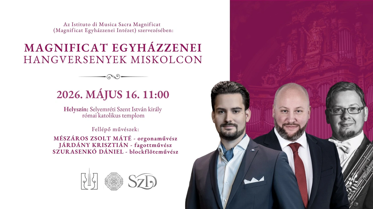 egyházzenei koncert május 16. plakát. Forrás: Szurasenkó Dániel