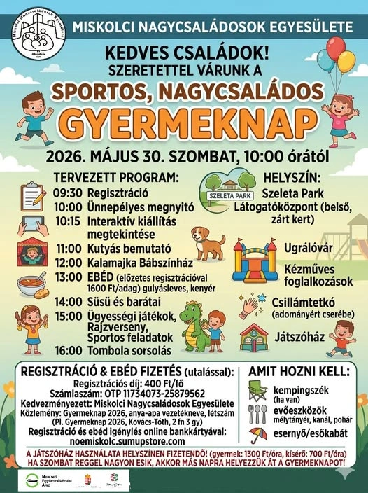 Nagycsaládosok gyermeknapja, plakát