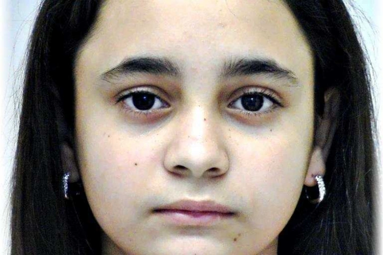 Váradi Katalin mezőkövesdi kislány eltűnt. Fotó: police.hu