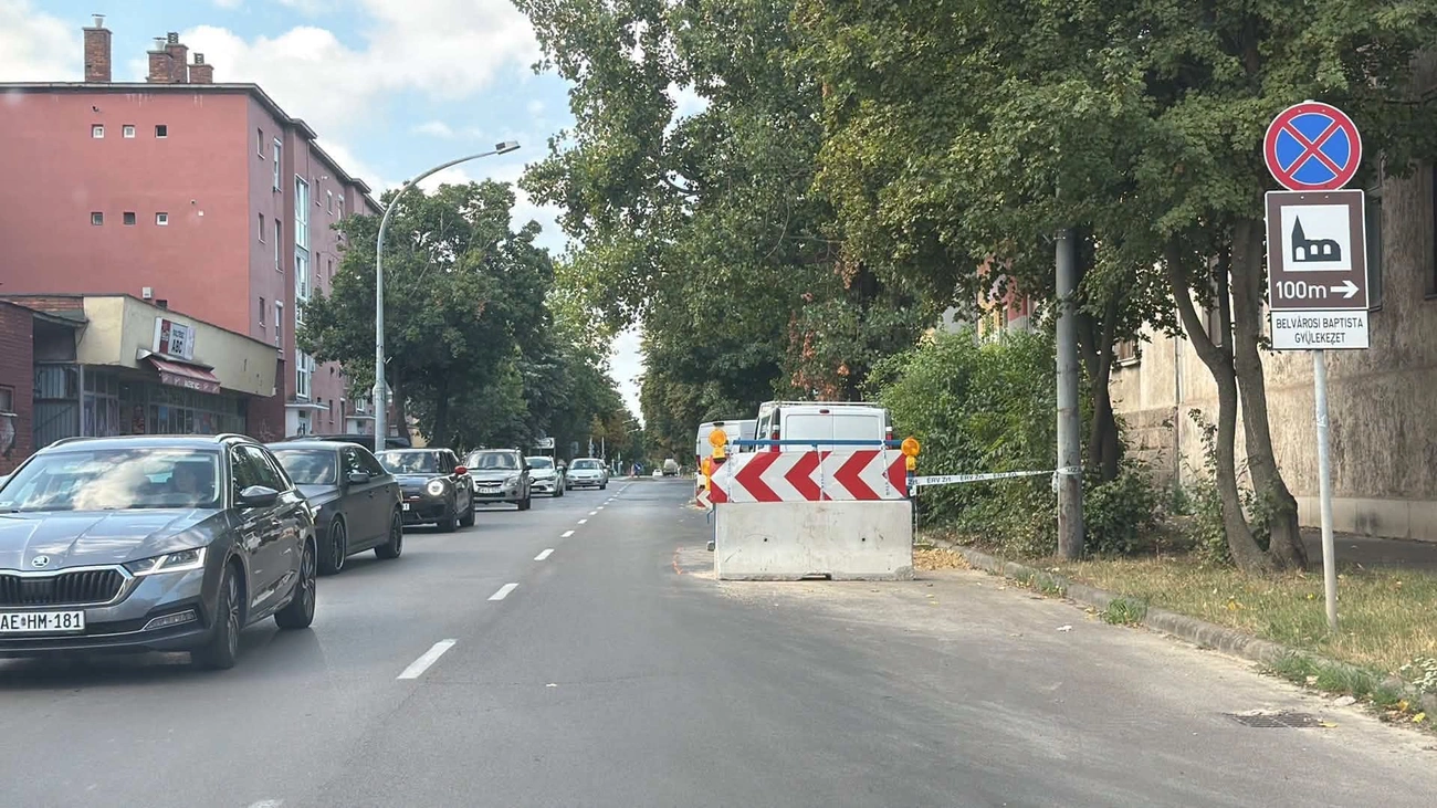 Közlekedési információ. Fotó: Miskolci Városgazda Facebook