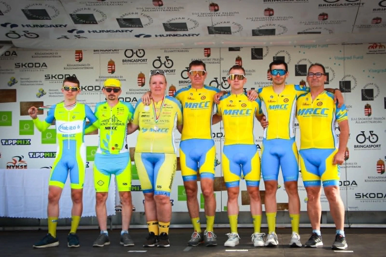 Az MRCC tagjai a Tour de Vásárosnamény versenyén. Fotó: magánarchívum