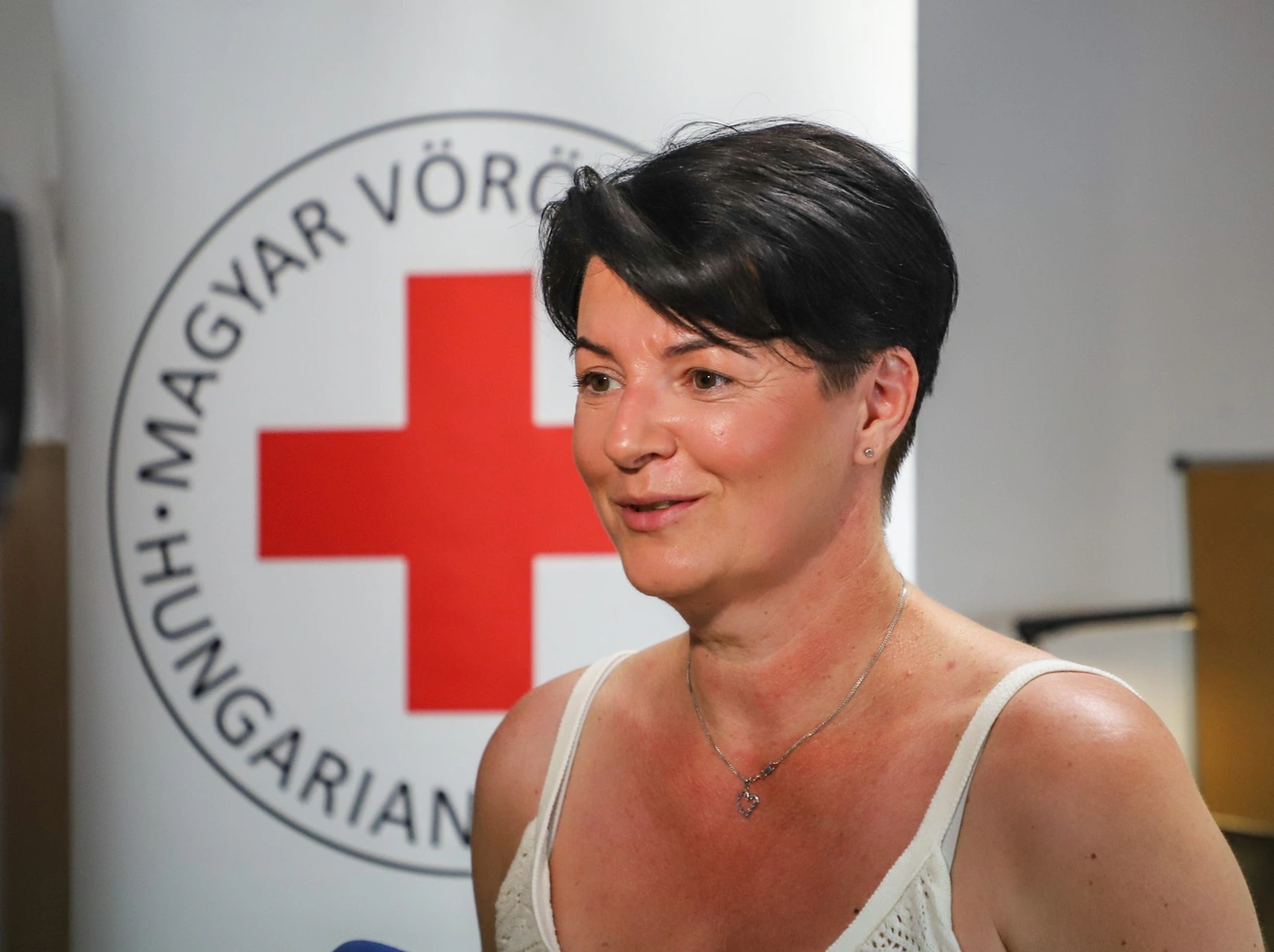 Molnár Marietta megyei véradásszervező koordinátor. Fotó: Mocsári László