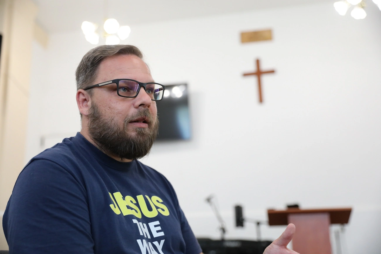Tóth-Simon Károly, a miskolci Golgota lelkésze. Fotó: Juhász Ákos