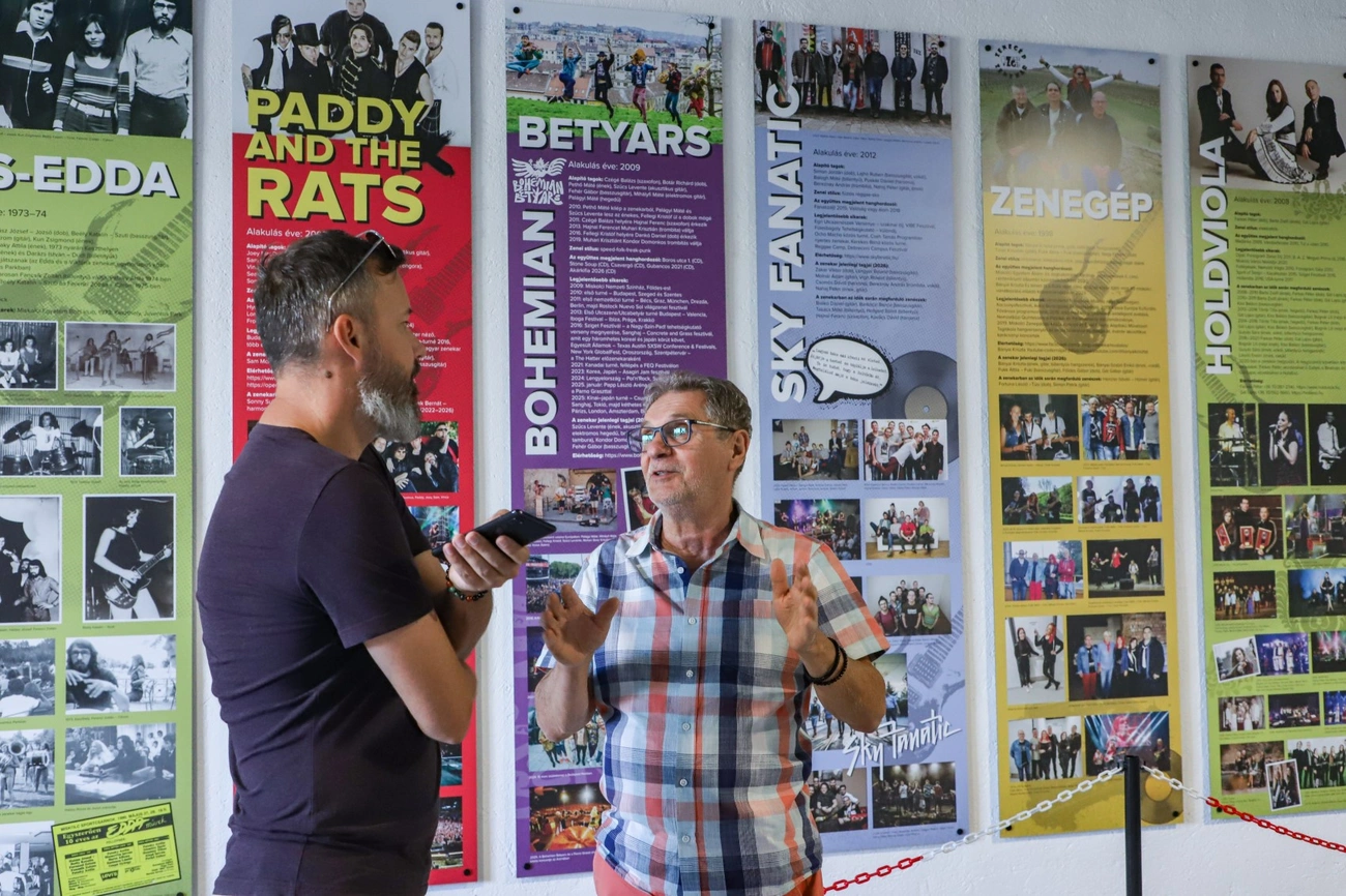 Rocktörténeti kiállítás. Fotó: Mocsári László