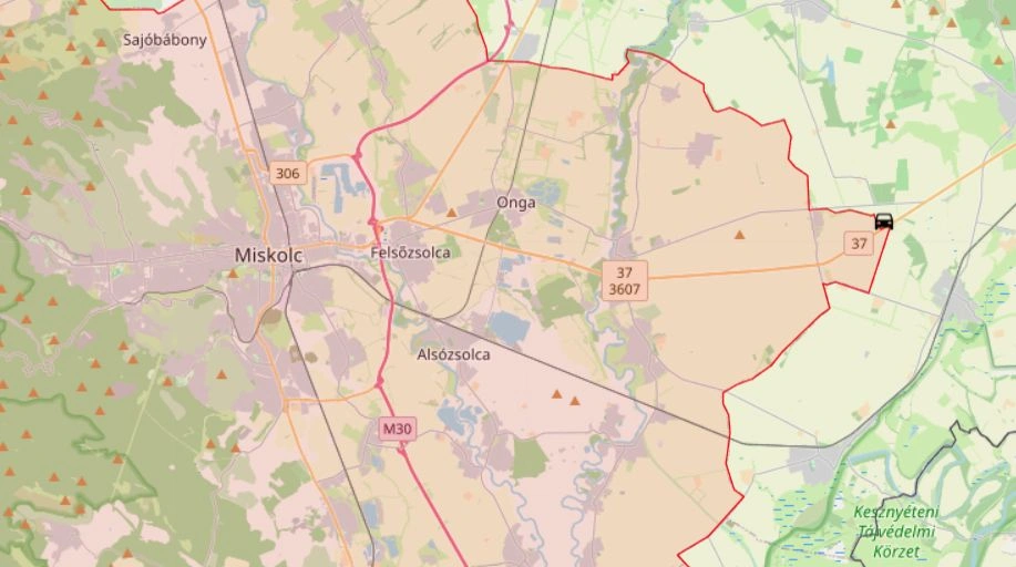baleset Miskolc 37-es út