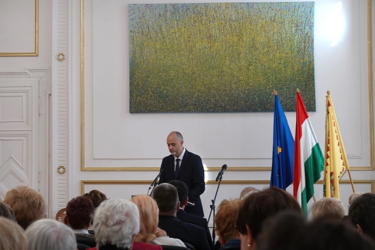 Juhász Roland országgyűlési képviselő az Idősügyi Konferencián. Fotó: Detzky Anna