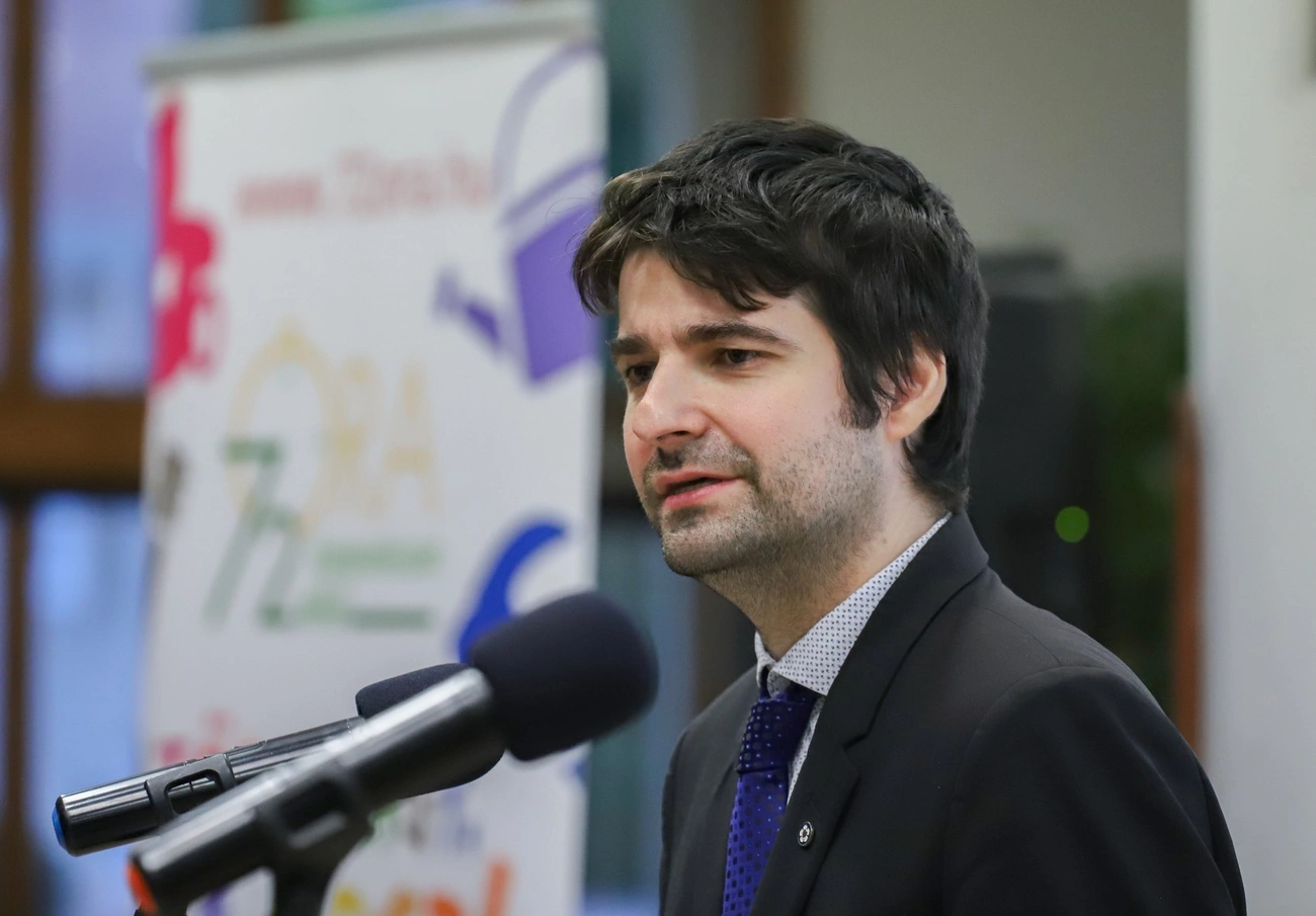 72 óra kompromisszum nélkül megnyitó, Lukács András Máté ev. lelkész. Fotó: Mocsári László