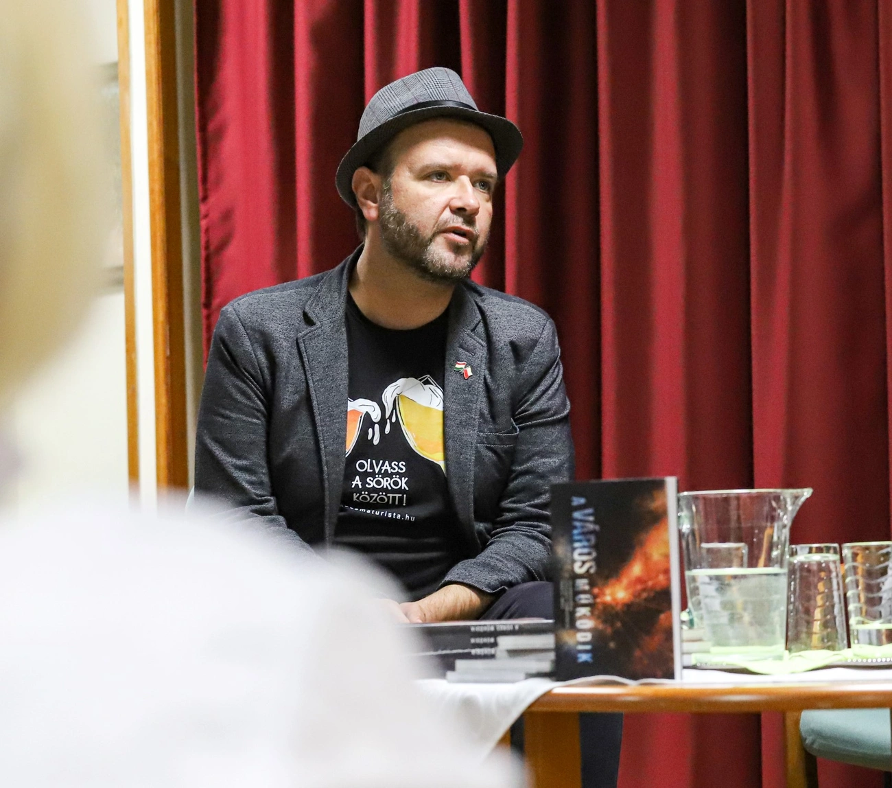 Halász Norbert A város működik című könyvének miskolci bemutatója_Fotó: Mocsári László