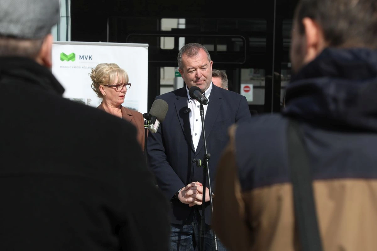 Új BYD buszok Miskolcon. Fotó: Juhász Ákos