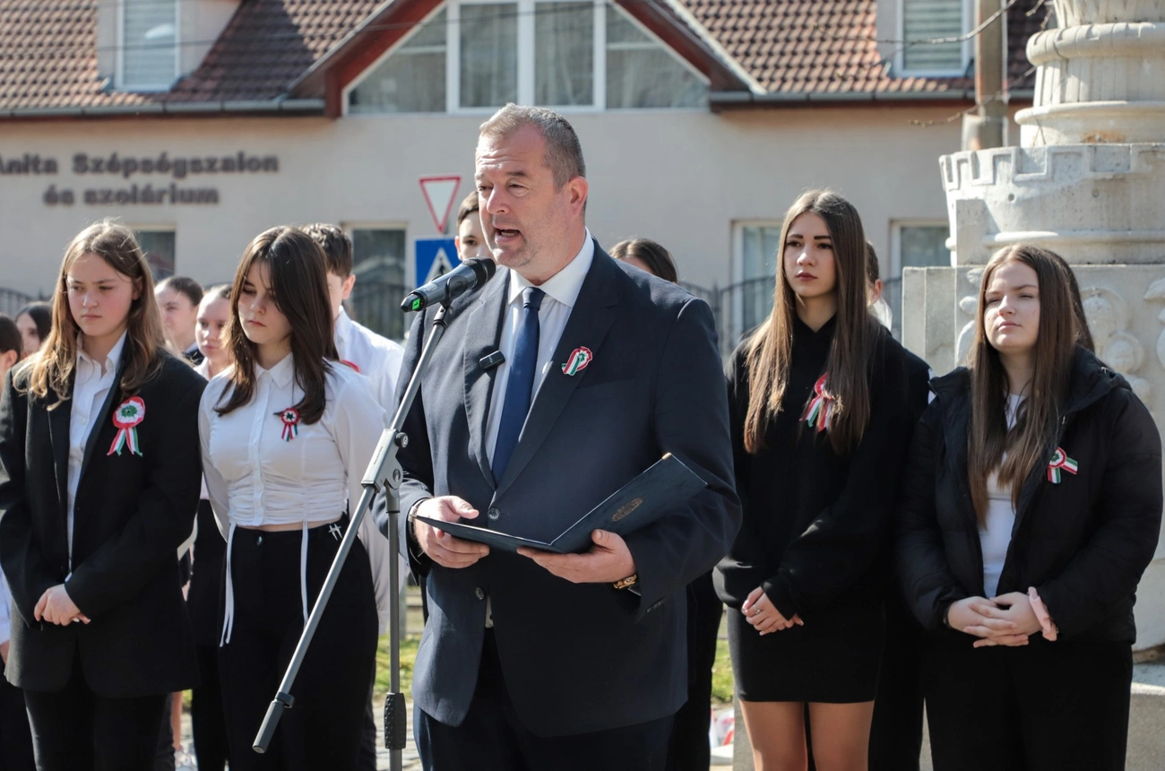 Március 15-ei ünnepség Diósgyőrben