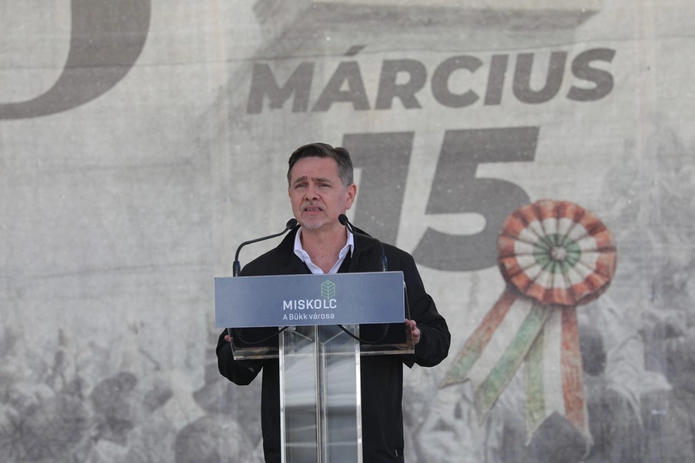 Március 15-ei megemlékezés a Szent István téren