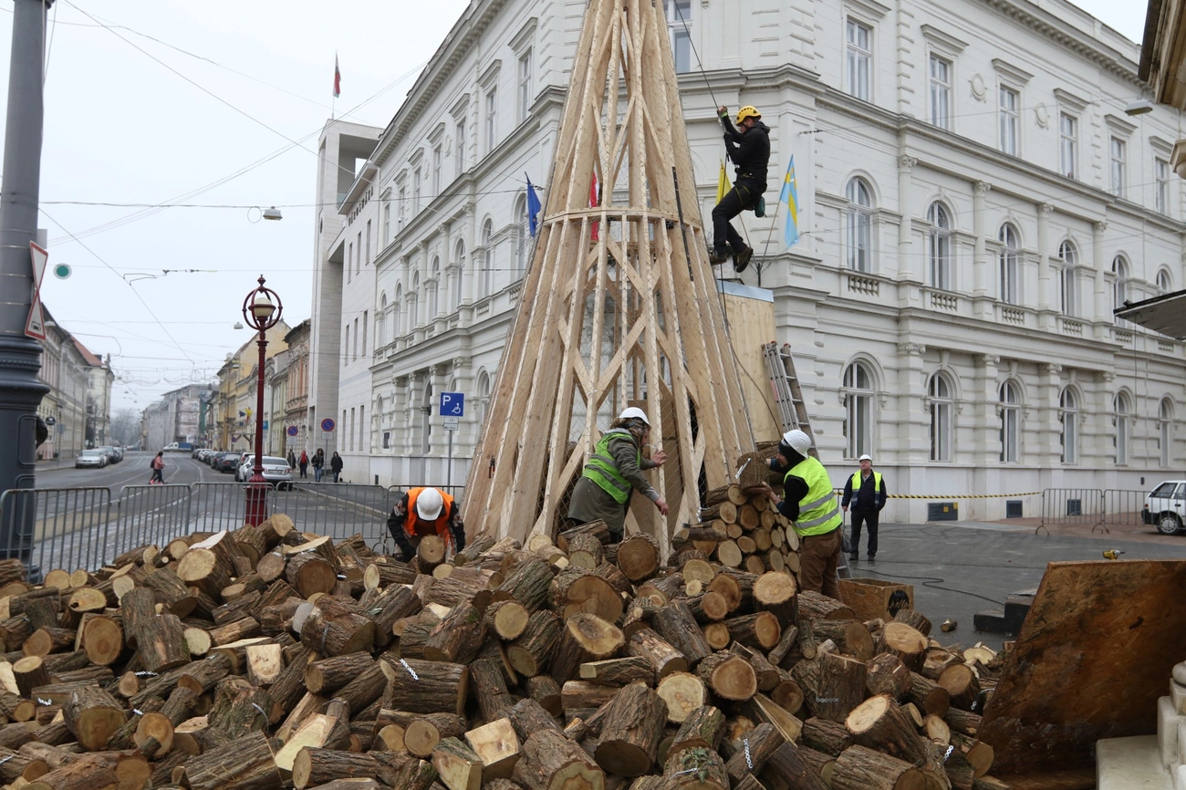 Elbontják az adományfát 
