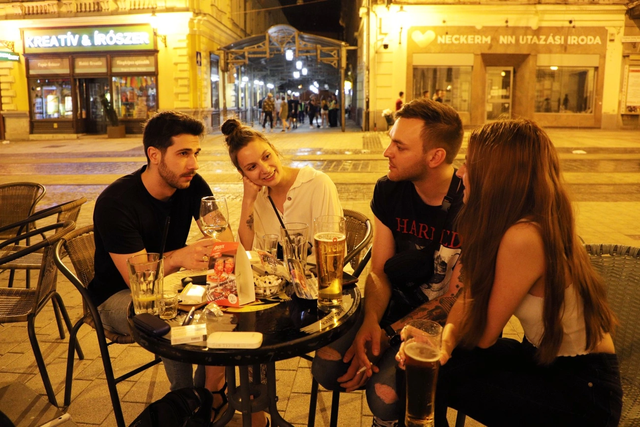 Miskolci belvárosi éjszaka 