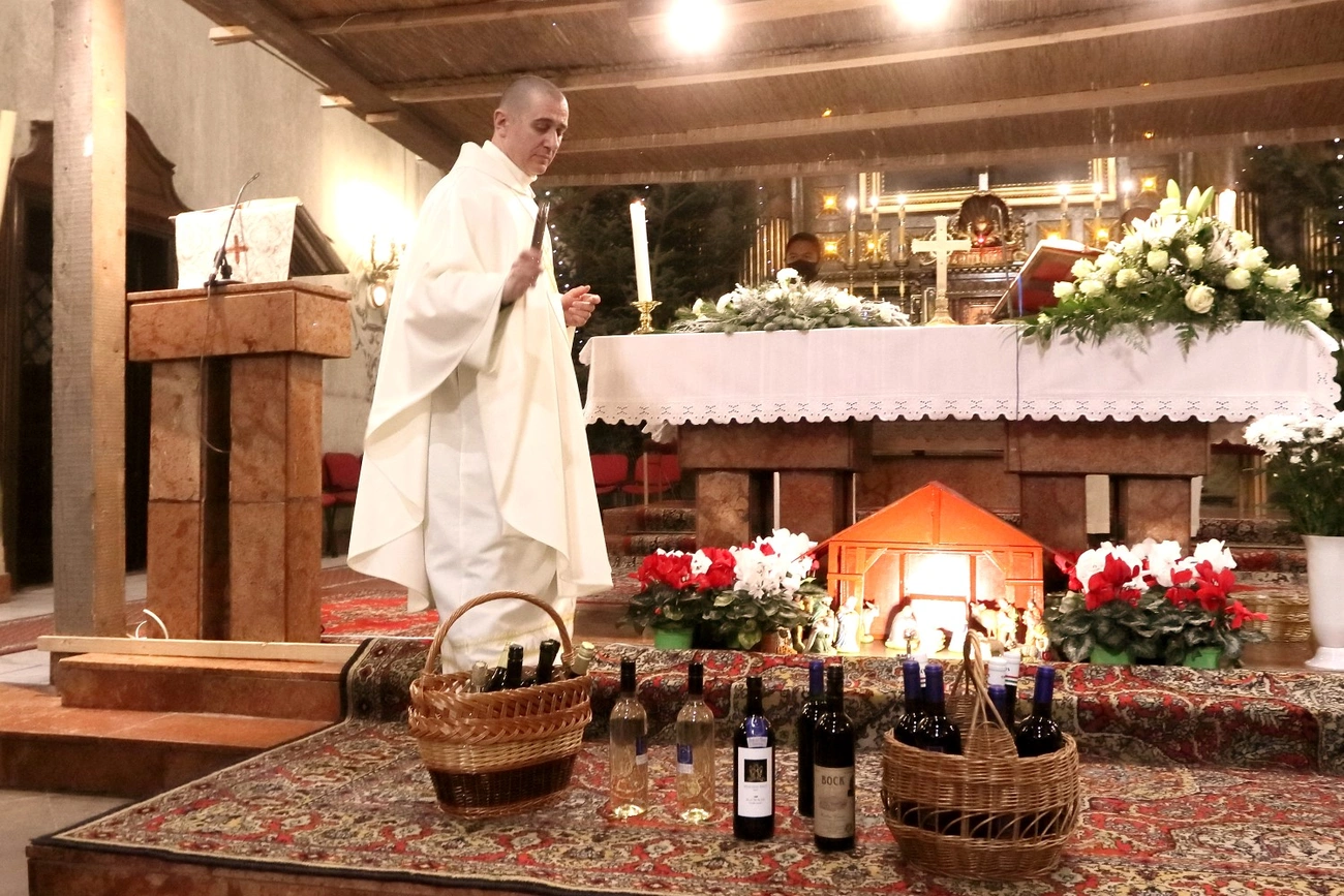 Borszentelés a Minorita templomban 