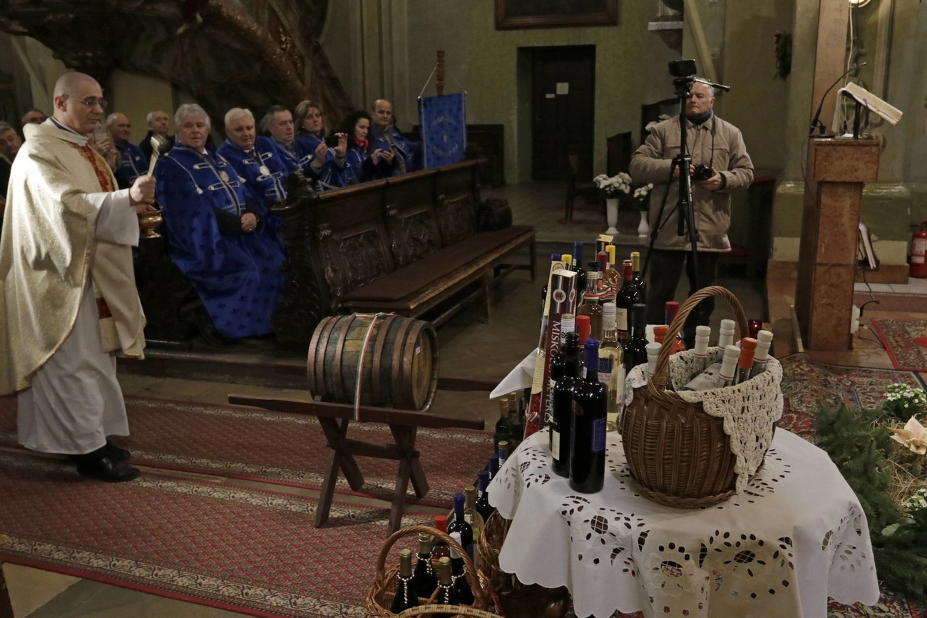 Borszentelés a Minorita templomban